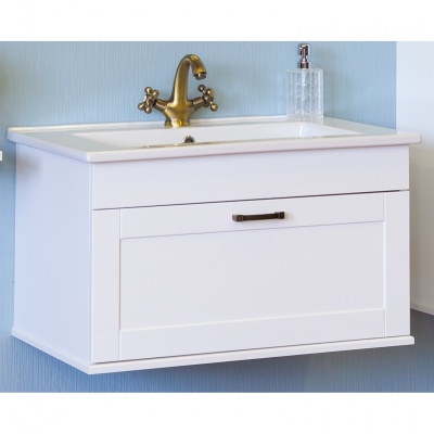 Тумба с раковиной Sanflor Ванесса 75 С000005880 Белая