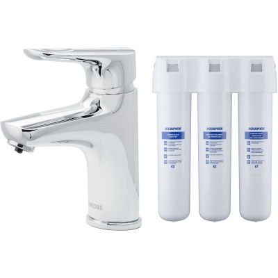 Смеситель для раковины Swedbe Venado Plus 1615K с фильтром Хром