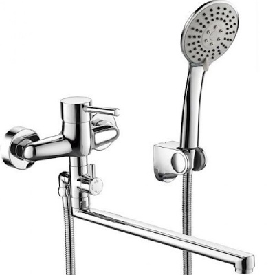 Смеситель для ванны Bravat Slim TF6332366CP-01L-RUS универсальный Хром