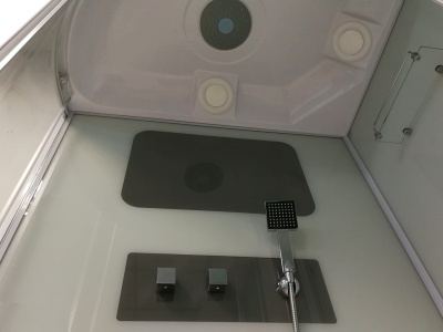 Душевая кабина Parly Bianco BMM120R 120х215 профиль Сатин стекло прозрачное