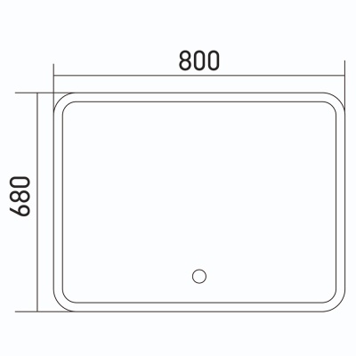 Зеркало Mixline Премьер Стив 80 536552 с подсветкой с сенсорным выключателем