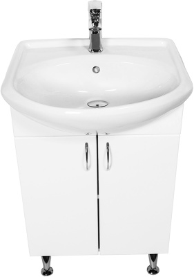 Тумба с раковиной Orange Кларис 57 Белая