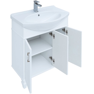 Комплект мебели для ванной Aquanet Валенса 85 249607 Белый матовый