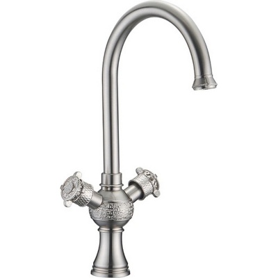 Смеситель для кухни ZorG Antic A 2004K-SL Серебро