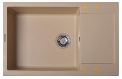 Кухонная мойка Zigmund&Shtain Rechtek 780.490 Топленое молоко