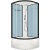 Душевая кабина Domani-Spa Delight 110 High 100x100 DS01D110HDbCl00 профиль Графит задние стенки Синие