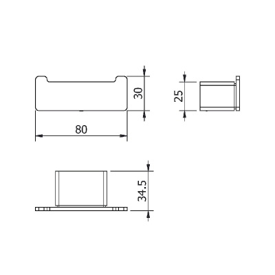 Двойной крючок Langberger Vico 11332A Хром