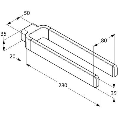 Полотенцедержатель Kludi E2 4999005 Хром