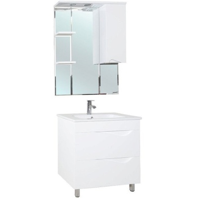Тумба c раковиной Bellezza Эйфория 80 Белая