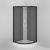 Душевая кабина AM.PM Sense New 90x90 W75C-301-090BT профиль Черный стекло прозрачное