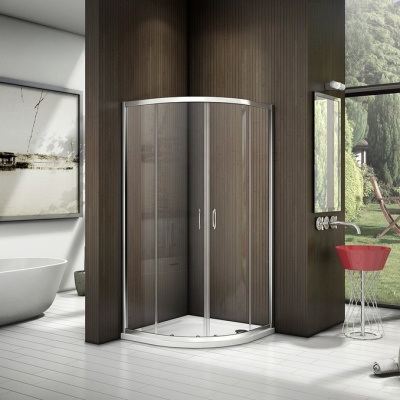 Душевой уголок Good Door Latte R-90 90x90 профиль Белый стекло прозрачное