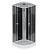 Душевая кабина Niagara Eco NG-4503-08 80х80 стекло матовое задняя стенка Черная