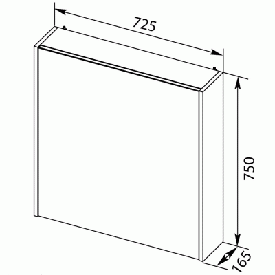 Комплект мебели для ванной Aquanet Остин 75 210000 подвесной Белый глянец Дуб кантербери