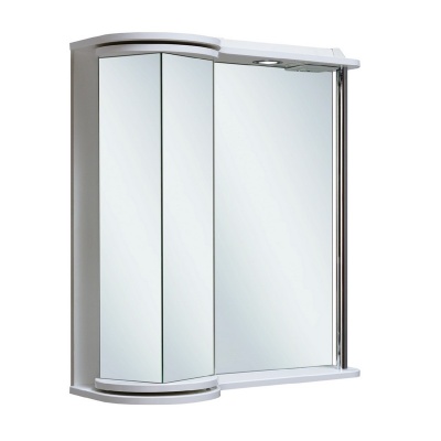 Зеркало со шкафом Runo Секрет 75 Белое