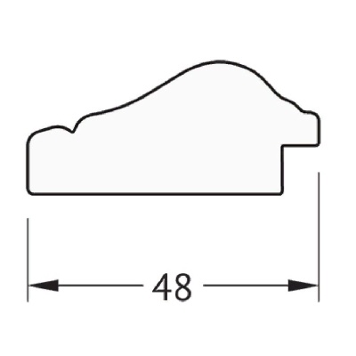 Зеркало Evoform Definite 82х62 Алебастр