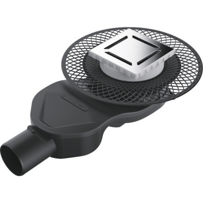 Душевой трап Berges Wasserhaus Platz Norma 100x100 090158 с решеткой Матовый хром