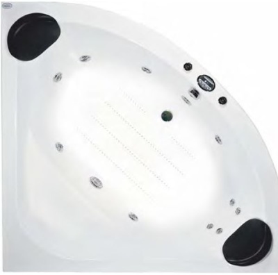 Акриловая ванна Victory Spa Malta 142x142 Без системы управления