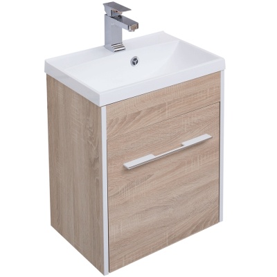 Комплект мебели для ванной Aquanet Августа 50 225267 подвесной Дуб сонома