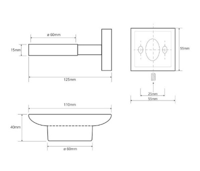 Мыльница Bemeta Beta 132108042 Хром