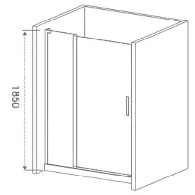 Душевая дверь в нишу Good Door Mokka WTW-130-C-WE 130 профиль Алюминий белый стекло прозрачное