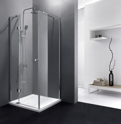 Душевой уголок Cezares Verona A-1 90x90 VERONA-W-A-1-90-P-Cr-L профиль Хром стекло рифленое