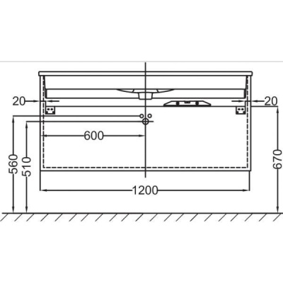 Тумба под раковину Jacob Delafon Vox 120 EB2021-RA-442 подвесная Серый антрацит