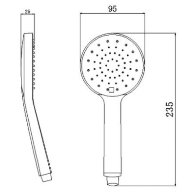 Ручной душ Latuno L80002B Хром