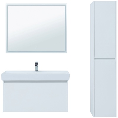Комплект мебели для ванной Aquanet Nova Lite 100 243228 подвесной Белый