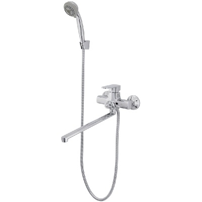 Смеситель для ванны Raiber Quattro R6003 универсальный Хром