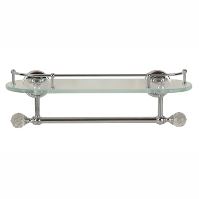 Полка стеклянная Migliore Amerida Swarovski ML.AMR-60.429 CR (хром)