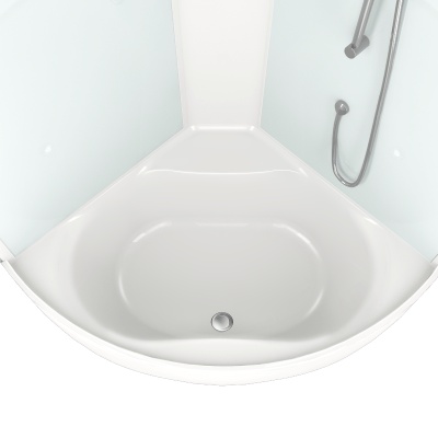 Душевая кабина Domani-Spa Vitality High 120x120 DS01V1212HWCl00 профиль Белый задние стенки Белые