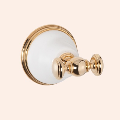 Крючок для полотенца TW Harmony TWHA016bi/cr белый/хром