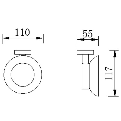 Мыльница Rush Victoria VI71411 Хром