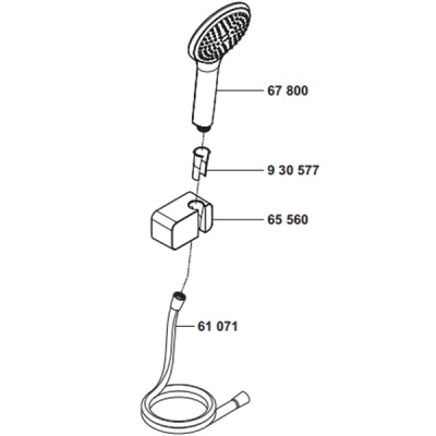 Душевой гарнитур Kludi Freshline 6787005-00 Хром