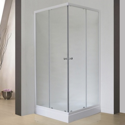 Душевой уголок Royal Bath HPD 75х80 RB8075HPD-C без поддона профиль Белый стекло матовое