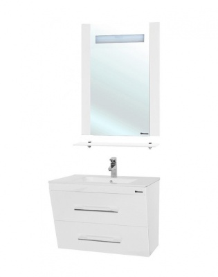Зеркало Bellezza Берта 60 с подсветкой Белое Зеркало Bellezza Берта 60 с подсветкой Белое