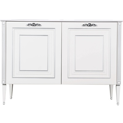 Комплект мебели для ванной Aquanet Паола 120 182131 Белый Серебро