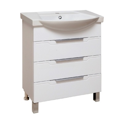 Тумба с раковиной Runo Верона 65 Белая