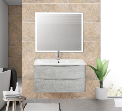 Тумба под раковину BelBagno ACQUA-1000-2C-SO-CVG подвесная Cemento Verona Grigio