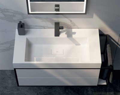 Тумба под раковину Aqwella Clarberg Logic 80 L LOG0108L подвесная Белая