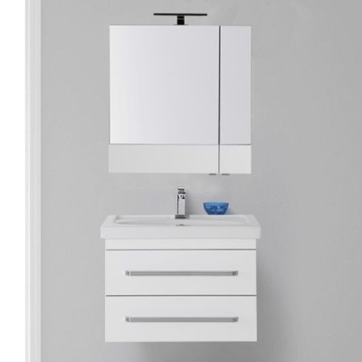Комплект мебели для ванной Aquanet Сиена 70 196507 подвесной Белый