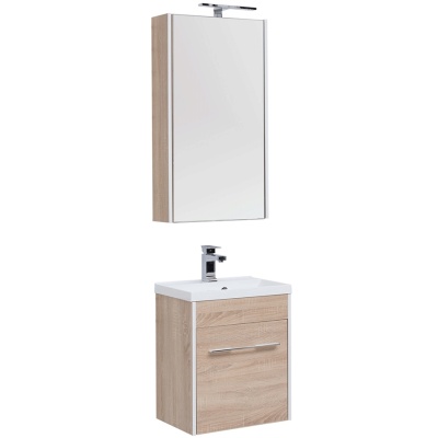 Комплект мебели для ванной Aquanet Августа 50 225267 подвесной Дуб сонома