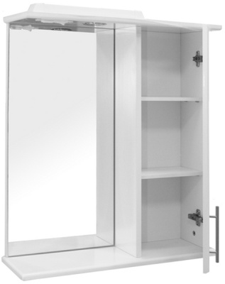 Зеркало со шкафом Mixline Мираж 60 R 524724 с подсветкой Белое