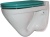 Унитаз Sanita Luxe Attica Luxe Color Sea ATCSLWH0112 Белый с зеленым сиденьем Микролифт