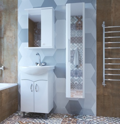 Зеркало со шкафом Mixline Норд 55 R 528386 Белый