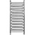 Водяной полотенцесушитель Ника Curve ЛZ (г) 120x50 Хром