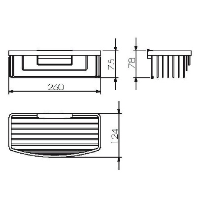 Мыльница Langberger 72360 двойная Хром