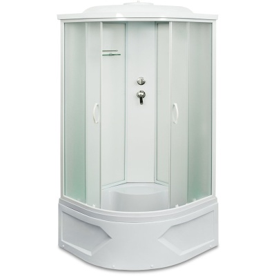 Душевая кабина Mirwell MR3510TP-C 100х100 профиль Белый стекло матовое