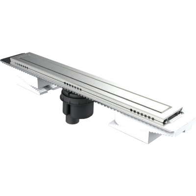 Душевой лоток Berges Wasserhaus Top Stark 600 090049 с решеткой Матовый хром