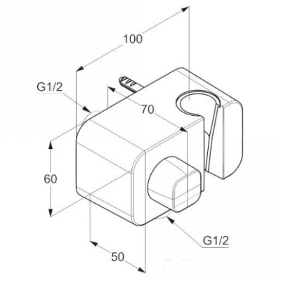 Шланговое подключение Kludi A-Qa 6556105-00 Хром